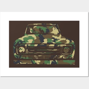 IH Scout II classic 4x4 truck 1979 camo Posters and Art